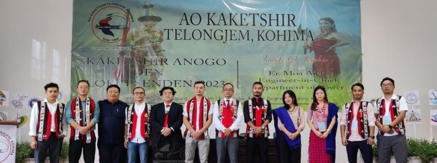 Kohima Ao Students’ Union new office bearers for the tenure 2023 to 2025. (DIPR Photo)